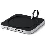 SATECHI USB-C Stand Hub for Mac Mini  M2  / Studio with NvMe Enclosure - Silver