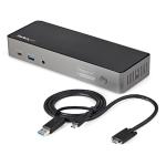 StarTech.com DK31C3HDPD Docking Station Triple 4K 60Hz USB-C - USB-A - Hybrid