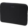 Dicota Perfect Skin Laptop Sleeve for 15.6" Notebook- Black Suitable for Ultrabook Macbook