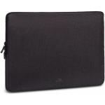 Rivacase Suzuka Sleeve for 15.6" Laptops - Black with Water Resistant Fabric