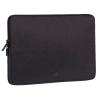 Rivacase Suzuka Laptop Sleeve for 14" Notebook - Black with Water Resistant Fabric