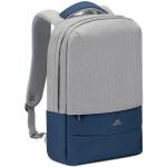 Rivacase Prater Anti-Theft Designed Backpack for 15.6"-16" Laptops - Grey / Dark Blue