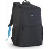 Rivacase Regent Laptop Backpack for 15.6" Notebook - Black Suitable for Education & School Commute