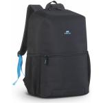 Rivacase Regent Laptop Backpack for 15.6" Notebook - Black Suitable for Education & School Commute