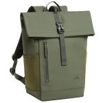 Rivacase Eden 17L Roll Top Backpack - Olive Green