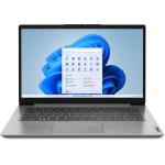 Lenovo IdeaPad 1 14IJL7 Laptop 14" HD Intel Celeron N4500 - 8GB RAM - 384GB (128GB eMMC + 256GB SSD) - Win 11 Home S Mode - AX WiFi 6 + BT5.2 - USB-C (data only) - HDMI1.4b - Card Reader - 1Y Warranty - Cloud Gray
