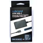 NoBrand USB-C 27w Universal Power Adapter /  Wall Charger Output 27W PD-Compatible Compatible: Raspberry Pi 5 - Black - 1.2m Long, Delivery 5A/5.1V, 3A/9V, 2.25A/12V, 1.8A/15V 27W to PD-Compatible Products