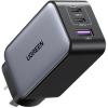 UGREEN Nexode 65W Triple Ports GaN Wall Power Charger - 1x USB-A & 2x USB-C - For Laptops, iPhone & iPad