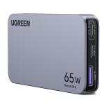 UGREEN Nexode Pro 65W Triple Ports GaN Ultra Slim Fast Travel Power Charger with US/UK/EU/AU Plug - 1x USB-A & 2x USB-C - For Laptops, iPhone & iPad