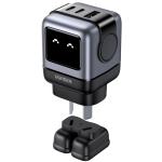 UGREEN Nexode 65W Triple Ports GaN Fast Wall Power Charger Robot Shape - 1x USB-A & 2x USB-C - For MacBook Pro, iPhone 17 Pro Max/16, Galaxy S25 Ultra(PPS 45W), Pixel 10, Steam Deck, ROG Ally