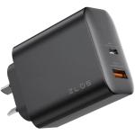 Zlos 45W Dual Port GAN Wall Charger - 1x USB-C 1x USB-A