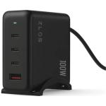 Zlos 100W 4 Port GAN Desktop Charger Charging Station With 1.5m Cable