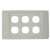 AMDEX Six Port RJ-45 Face Plates.   Amdex style.