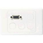AMDEX FP-VGA11 Single VGA Face Plate         with 4x Amdex Ports & 4x Blank Fillers
