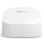 Amazon eero 6 (AX1800) Dual-Band WiFi 6 Mesh System with Built-in Zigbee Smart Home Hub - 1 Pack