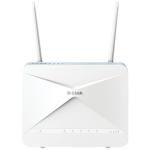 D-Link EAGLE PRO AI G415 (AX1500) Dual-Band WiFi 6 4G CAT4 Router 1GbE x4 / Standard-SIM Slot x1 / Automatic Failover / AI-Based Mesh with E15