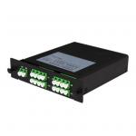 Dynamix PLC-LCAPC-216 PLC Fibre Optic 2:16 LC/APC Splitter Cassette Module. 2x IN & 16x Out. Designed for FTTx Deployments (GPON/BPON/EPON), CATV, LAN, PON.