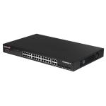 Edimax 28-Port Surveillance Long Range Gigabit PoE+ Web Smart Switch with 2 Gigabit RJ45 & 2 SFP Ports