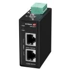 Edimax Industrial 2.5 Gigabit PoE+ 30W Power Injector. Supports IEEE 802.3at, Provides Power & Data, DIN-rail or Wall-mount, Operating Temp Range: -40 to 75C.