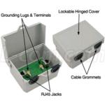 HyperLink Technologies LP-17 Outdoor CAT5e 24V PoE Compatible Lightning Surge Protector