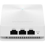 Grandstream GWN7624 (AC1200) Dual-Band 4-Stream In-Wall Wi-Fi 5 Access Point with 1GbE x4 (PoE+ 25W)