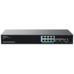 Grandstream GWN7821P 10-Port 10G L3 Managed PoE Switch (240W) - 10G SFP+ x2 / 2.5GbE PoE++ x8