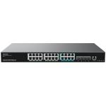 Grandstream GWN7822P 28-Port 10G L3 Managed PoE Switch (360W) - 10G SFP+ x4 / 1GbE PoE+ x16 / 2.5GbE PoE++ x8