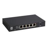 LevelOne GEU-0525 5-Port 2.5GigE Switch Unmanaged Desktop/Wallmount