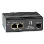 LevelOne IGP-0310 3-Port Industrial Gigabit POE Switch 802.3at PoE+ in and out 1x SFP