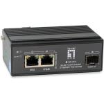 LevelOne IGP-0310 3-Port Industrial Gigabit POE Switch 802.3at PoE+ in and out 1x SFP