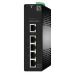 LevelOne IGS-2105 6-Port Gigabit Industrial Smart Switch -40 C to 75 C DIN-Rail (Promotionalprice)