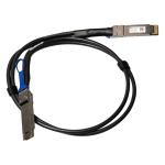 MikroTik DDQ+DA0001 400-Gigabit QSFP-DD direct attach cable, 1m long. Enables easy direct connectivity between ultra-fast devices