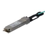 StarTech.com 40GbE - 40Gbps - QSFP+ AOC Cable - 10m (32.8ft) MSA Uncoded Compatible 40G QSFP+-QSFP+ AOC Cable - 40 GbE QSFP+ Active Optical Fiber / 40 Gbps QSFP Plus / Transceiver Module Cable