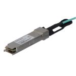 StarTech.com 40GbE - 40Gbps - QSFP+ AOC Cable - 30m (98.4ft) MSA Uncoded Compatible 40G QSFP+-QSFP+ AOC Cable - 40 GbE QSFP+ Active Optical Fiber / 40 Gbps QSFP Plus / Transceiver Module Cable