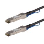 StarTech.com 40GbE - 40Gbps - QSFP+ Passive Direct Attach Breakout Cable - 1m MSA Uncoded Compatible 40G QSFP+-QSFP+ Direct Attach Breakout Cable Twinax - 40 GbE QSFP+ Copper DAC 40 Gbps Low Power Passive Transceiver Module DAC