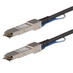StarTech.com 40GbE - 40Gbps - QSFP+ Passive Direct Attach Breakout Cable - 3m MSA Uncoded Compatible 40G QSFP+-QSFP+ Direct Attach Breakout Cable Twinax - 40 GbE QSFP+ Copper DAC 40 Gbps Low Power Passive Transceiver Module DAC