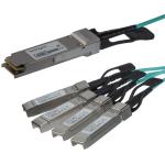 StarTech.com 40GbE - 40Gbps AOC Breakout Cable for Cisco QSFP-4X10G-AOC3M - 3m (9.84ft) 1x QSFP+ to 4x SFP+ AOC - 40GbE / 40Gbps QSFP Plus Transceiver Module Active Optical Fiber - Cisco C9300 C3850 Compatible