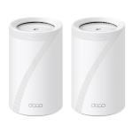 TP-Link Deco BE65 (BE11000) Tri-Band WiFi 7 Whole Home Mesh System - 2 Pack 2.5GbE x4 / USB 3.0 x1
