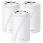 TP-Link Deco BE65 Pro (BE11000) Tri-Band WiFi 7 Whole Home Mesh System - 3 Pack 5GbE x2 / 2.5GbE x1 / USB 3.0 x1