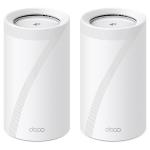 TP-Link Deco BE85 (BE22000) Tri-Band WiFi 7 Whole Home Mesh System - 2 Pack 10GbE x2 / 10G SFP+ x1 / 2.5GbE x2 / USB 3.0 x1