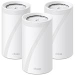 TP-Link Deco BE85 (BE22000) Tri-Band WiFi 7 Whole Home Mesh System - 3 Pack 10GbE x2 / 10G SFP+ x1 / 2.5GbE x2 / USB 3.0 x1