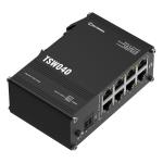 Teltonika TSW040 8 Port 10/100 PoE+ Switch with Integrated DIN Rail Mounting