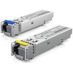 Ubiquiti UACC-OM-SM-1G-S Single-mode, simplex, fiber transceiver module, 2-Pack, 1.25Gbps SFP+, LC, BiDi, 1310/1550nm, 3km