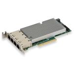 Supermicro AOC-STG-i4T Server NIC 4x RJ-45 10GbE, Low-Profile PCI-e 3.0 x8, Intel XL710 + X557 Controller