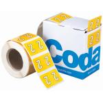 Codafile Label Numeric 2 - 25mm - 500 Labels / Roll