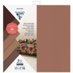 Clairefontaine C95737C Clairefontaine Cutting Paper Synthetic Leather 30.5x30.5cm, Pack of 5