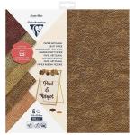 Clairefontaine C95738C Clairefontaine Cutting Paper Craft 170g 30.5x30.5cm, Pack of 5