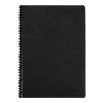 Clairefontaine 781451C Age Bag Spiral Notebook A4 Lined Black