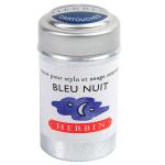 Herbin 20119T  Writing Ink Cartridge Bleu Nuit, Pack of 6