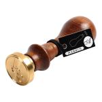 Herbin 40125T  Wooden Handle Round Seal Copperplate Y